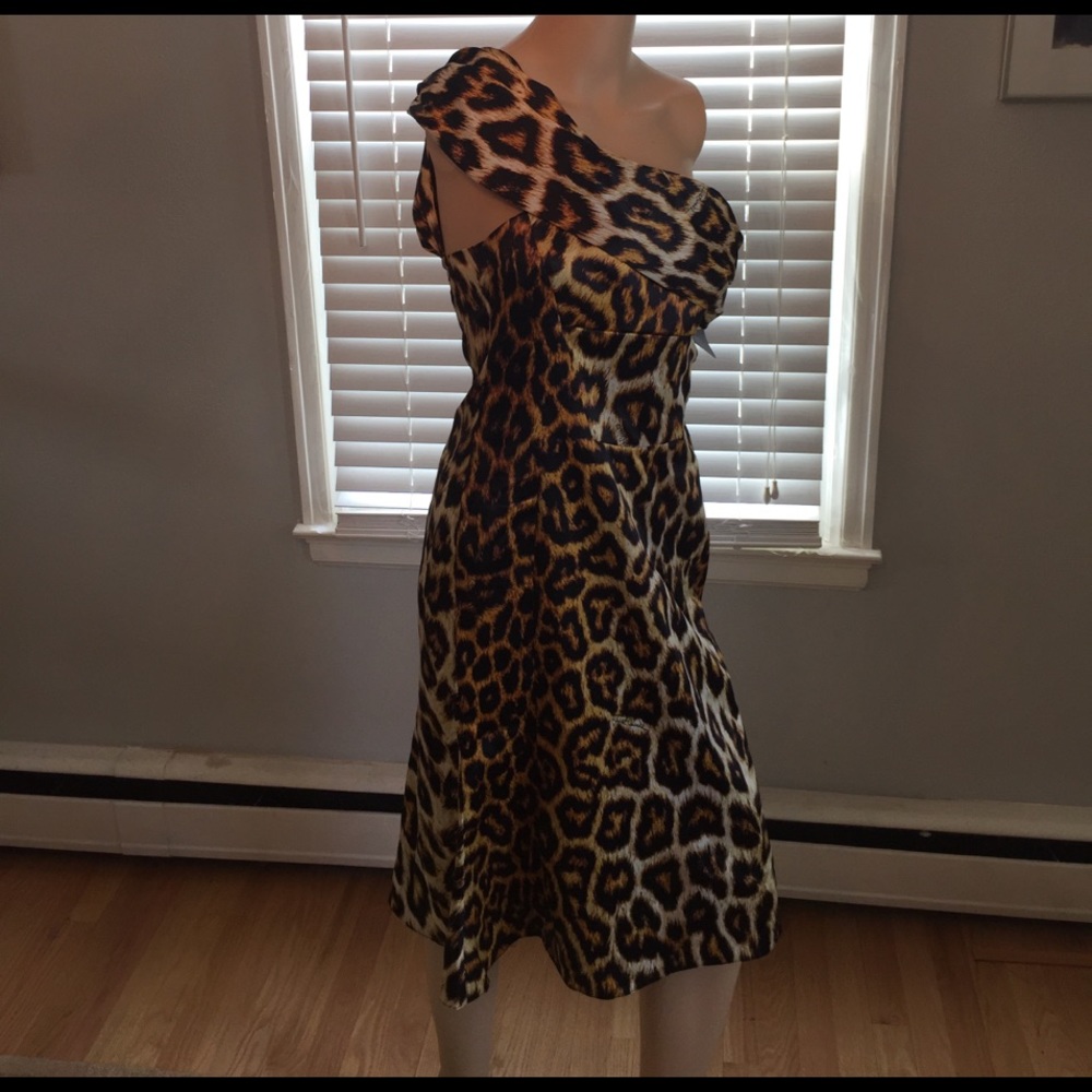 Just Cavalli one shoulder cocktail dress