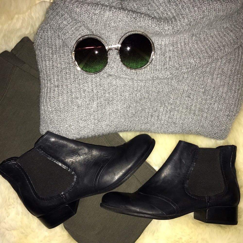 Sigerson Morrison Leather Chelsea Ankle Boots 7