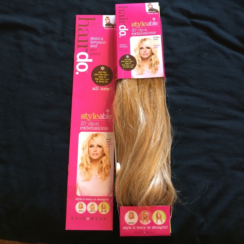 Jessica Simpson 20" clip in hair extensions