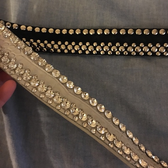 Diamond encrusted silver belt! main image 3