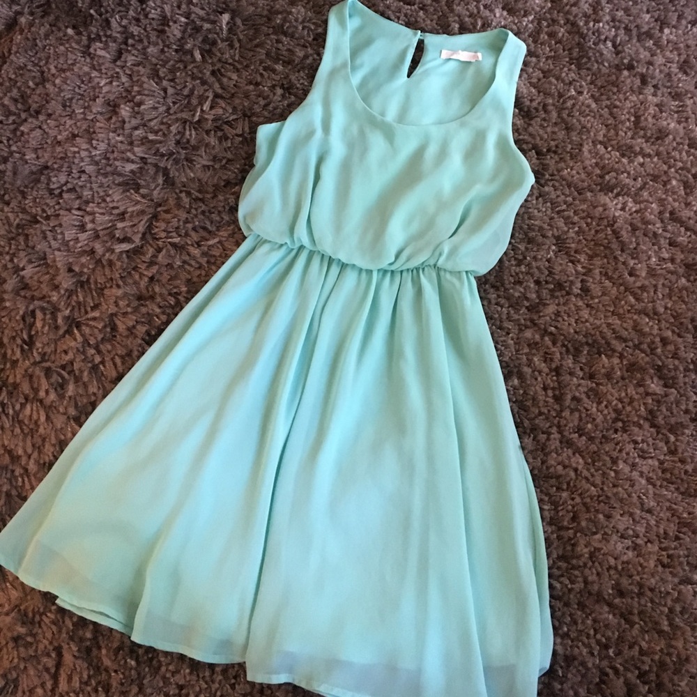 Flirty teal Lush dress