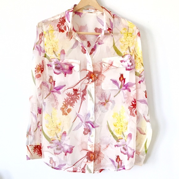 Equipment Tops - NWOT Equipment Silk Floral Blouse