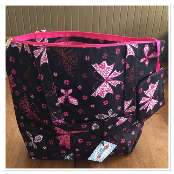 Karriage Mate Bags - Butterfly Tote w/ Matching Coin Purse Karriage Mate Bags - Butterfly Tote w/ Matching Coin Purse