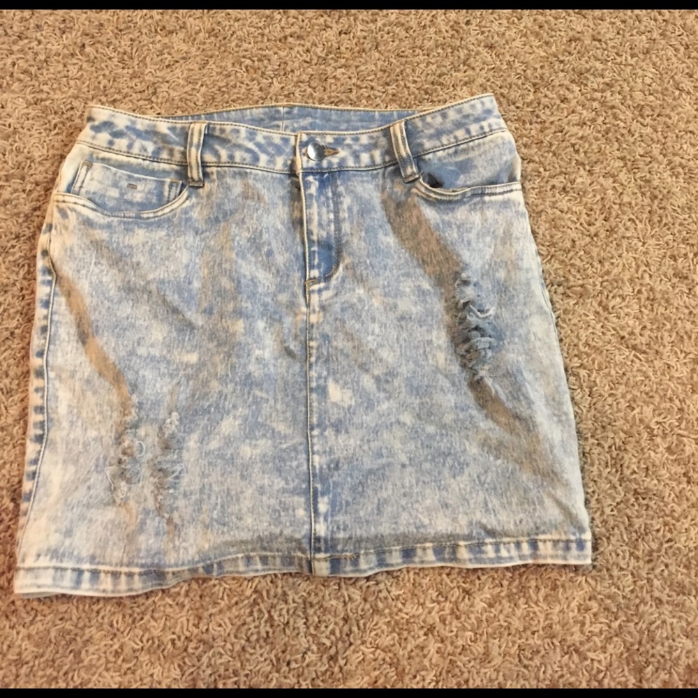 Denim Mini Skirt
