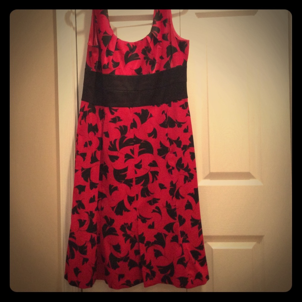 Pink and navy formal dress