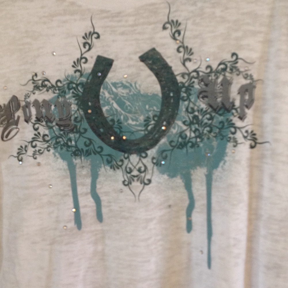 Wrangler burnout Pony Up  t-shirt.