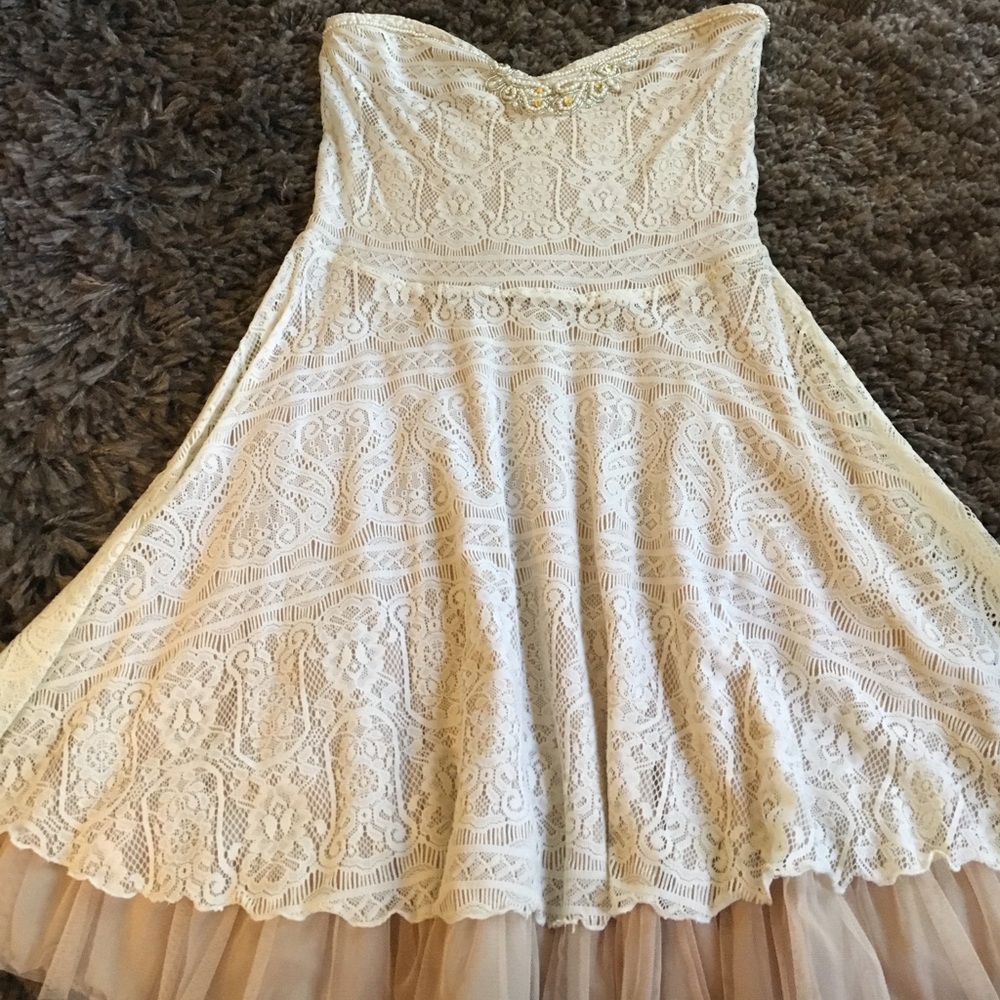 Cream Free People dress