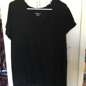 Sleek black v neck