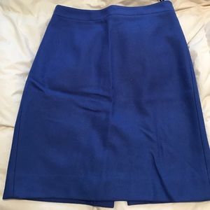 J crew blue pencil skirt