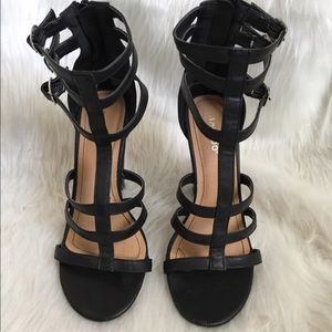 Bamboo cage heels