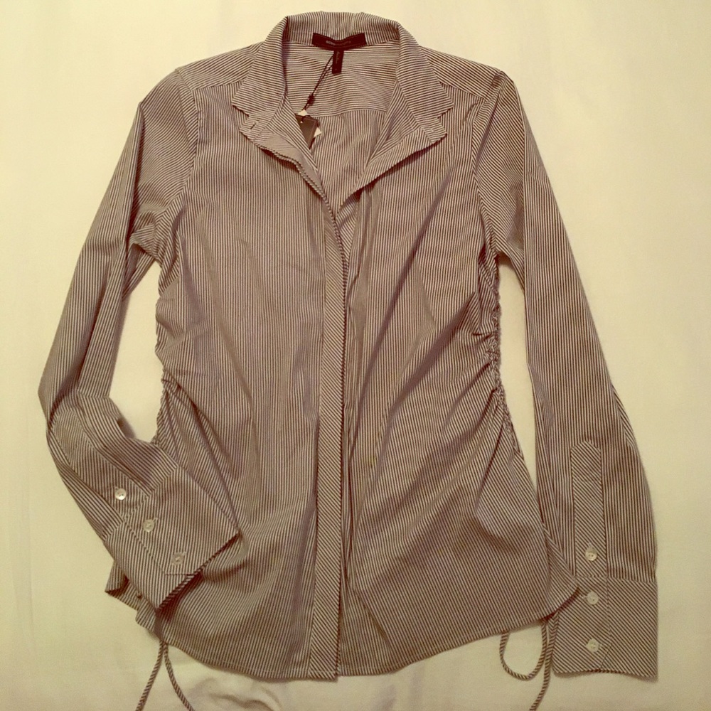 Striped Button Down Blouse