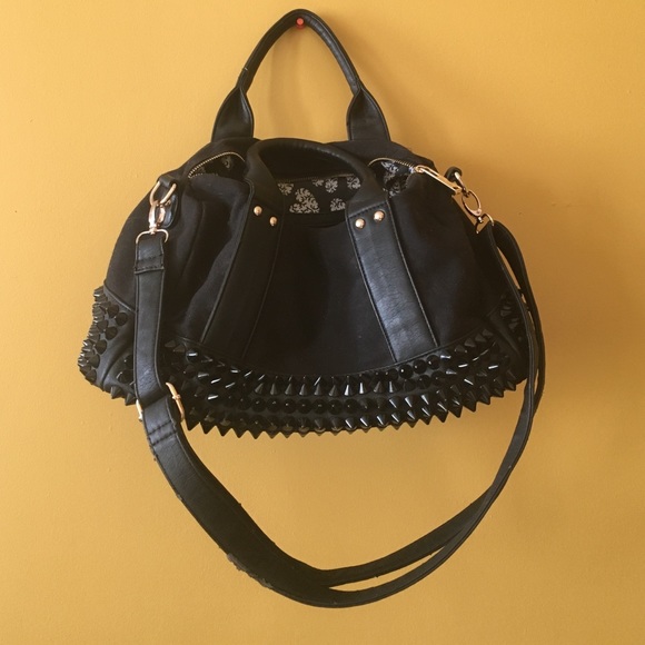 🏦so cool🏦 studded canvas doctor bag! - Picture 2 of 4