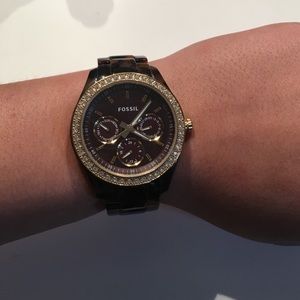 fossil tortious shell watch