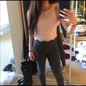 Forever 21 Knit Top/Crop/Light Pink