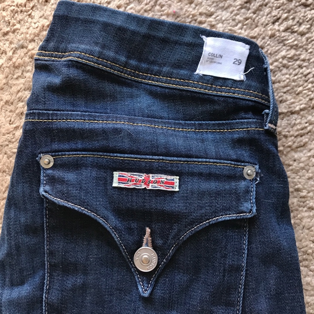 Hudson jeans Collin skinny 12" leg opening
