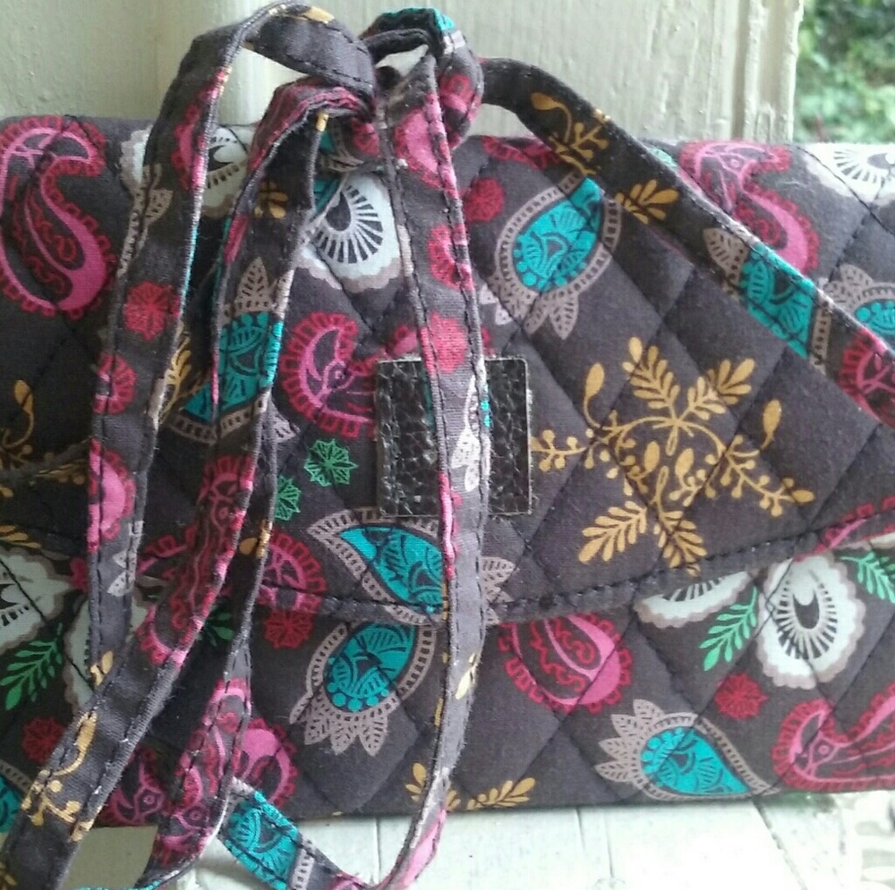 Multicolored hand-shoulder bag