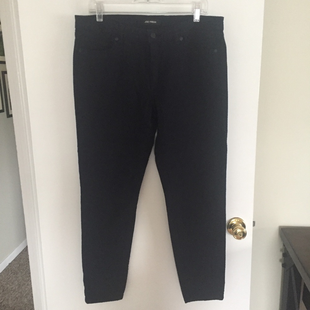 JOE fresh Black Snakeskin Stretch Jeans Sz 12