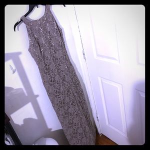 Evening dress. Long dress. Glitter large