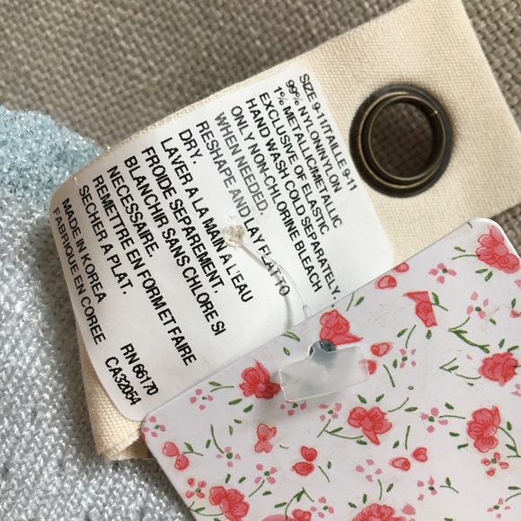 Free People Silver Sparkle Tall Socks - Picture 3 of 3