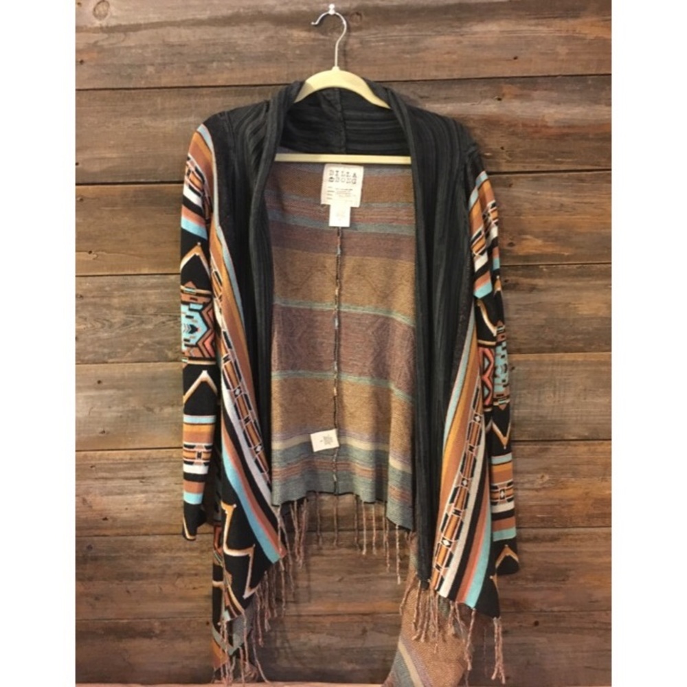 Billabong Aztec fringe cardigan