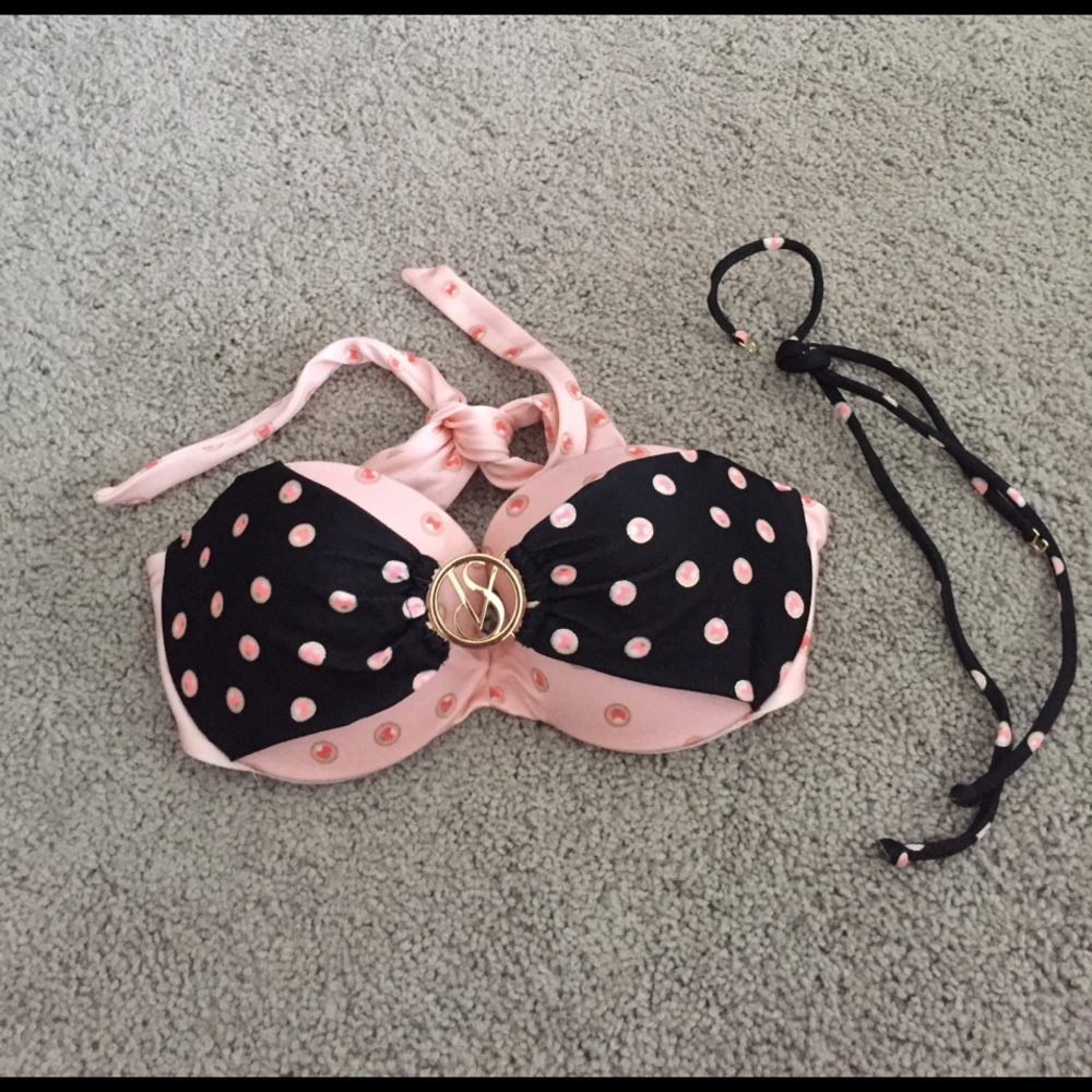 Victoria's Secret 34B Pink Black Top