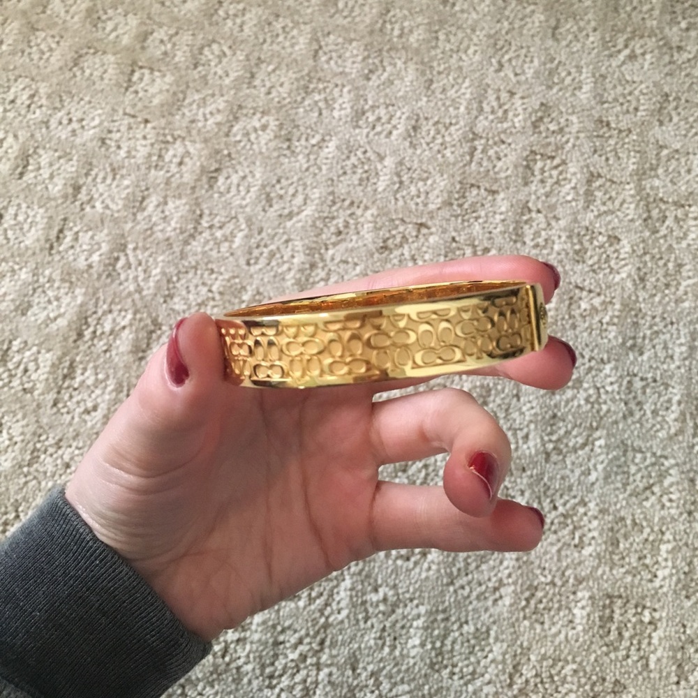 Coach gold bangle