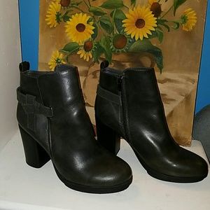 Dark gray ankle boots