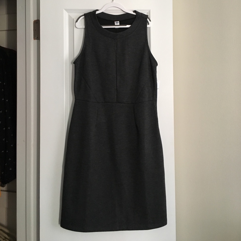 Charcoal gray sheath dress