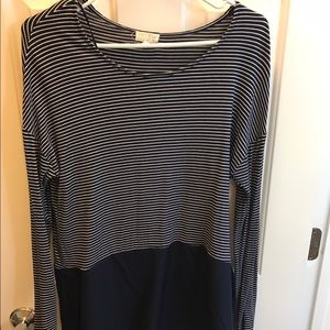 Maison Jules Petal Long Sleeve Top