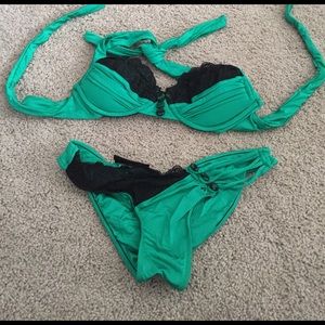 Beach Bunny Sexy Bikini XS/S Green