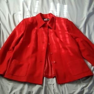 Red Harve Benard wool blend blazer