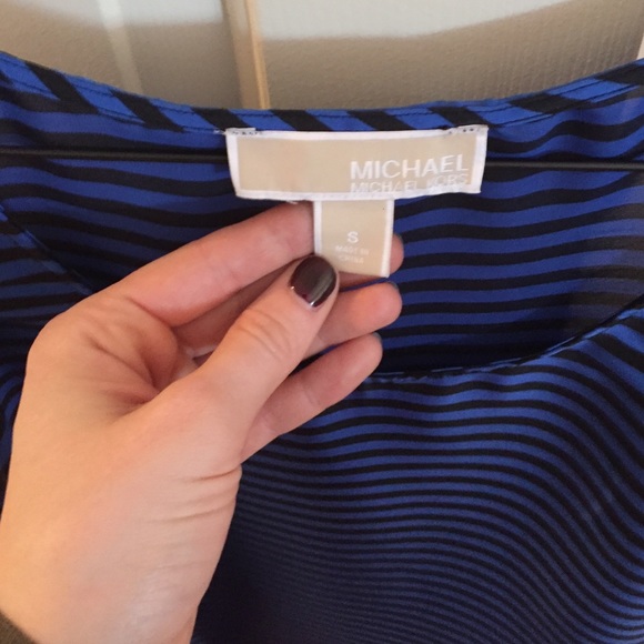 Michael Kors striped blouse size small - Picture 2 of 3