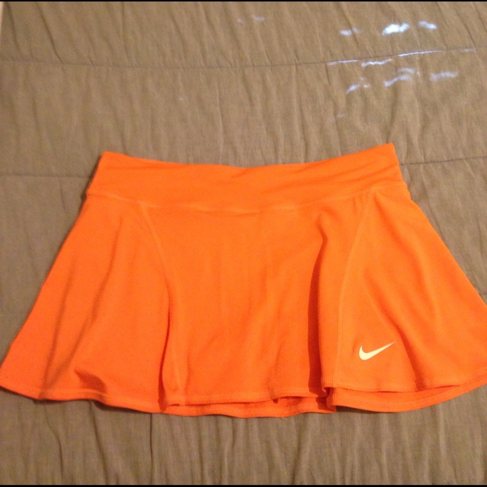 Orange Nike skirt