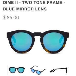 DIFF Brand New Sunglasses - Dime II Blue Lens