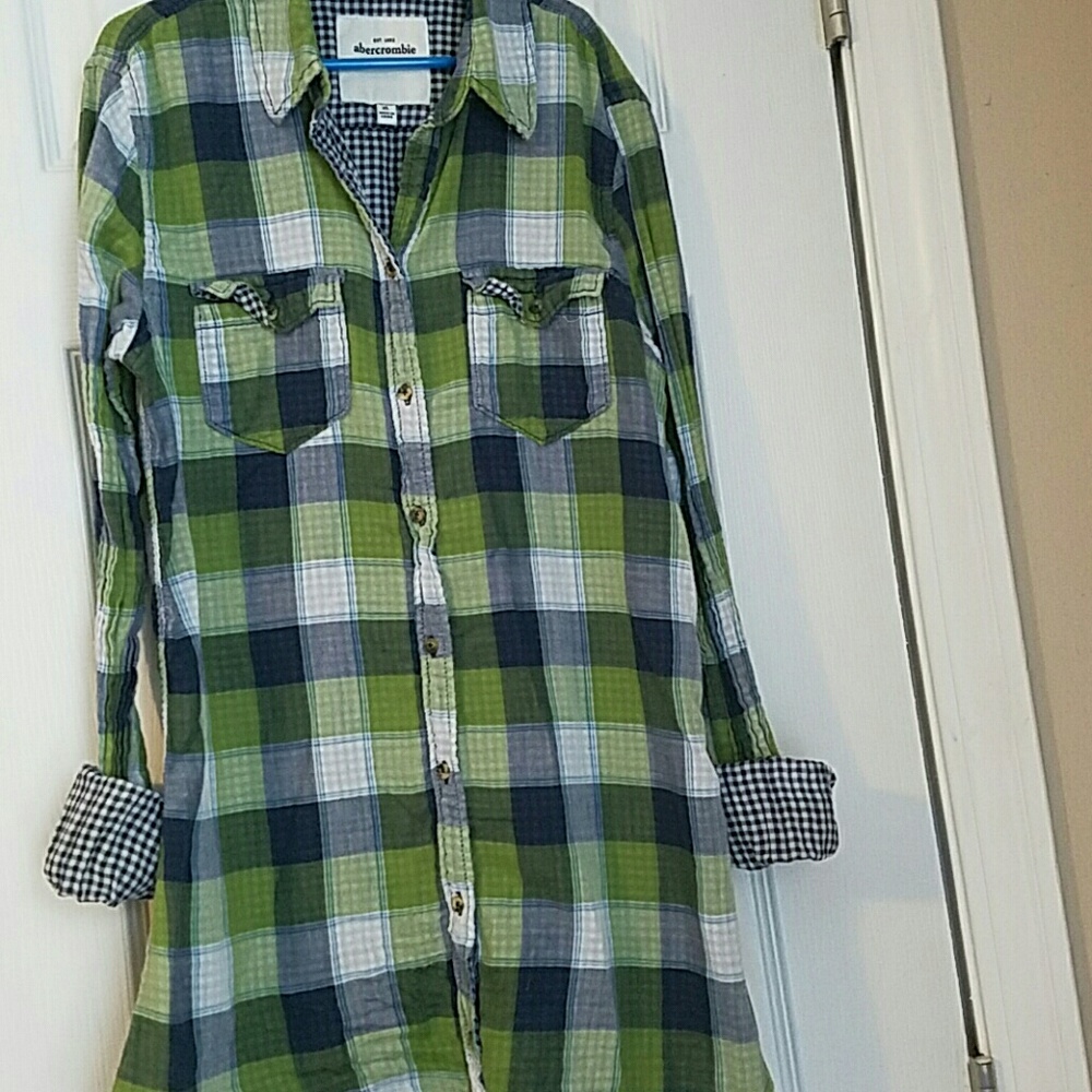 Abercrombie flannel shirt dress