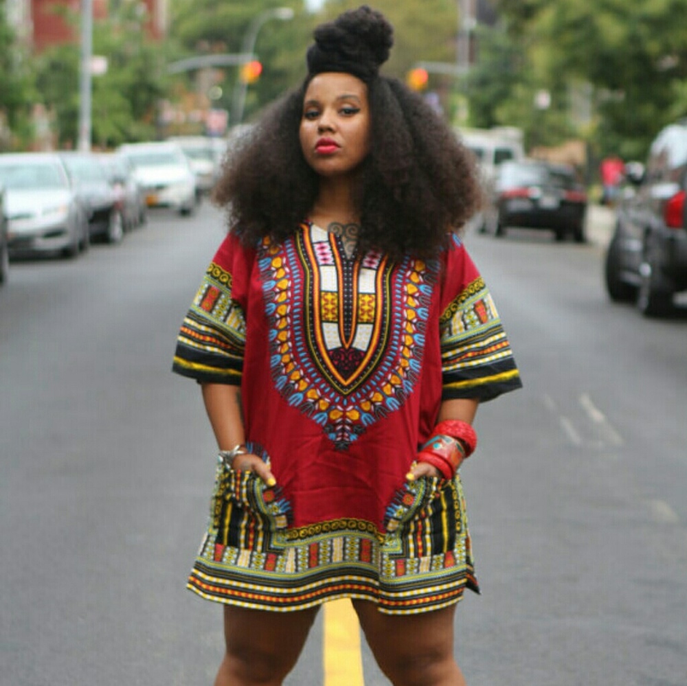Burgundy dashiki