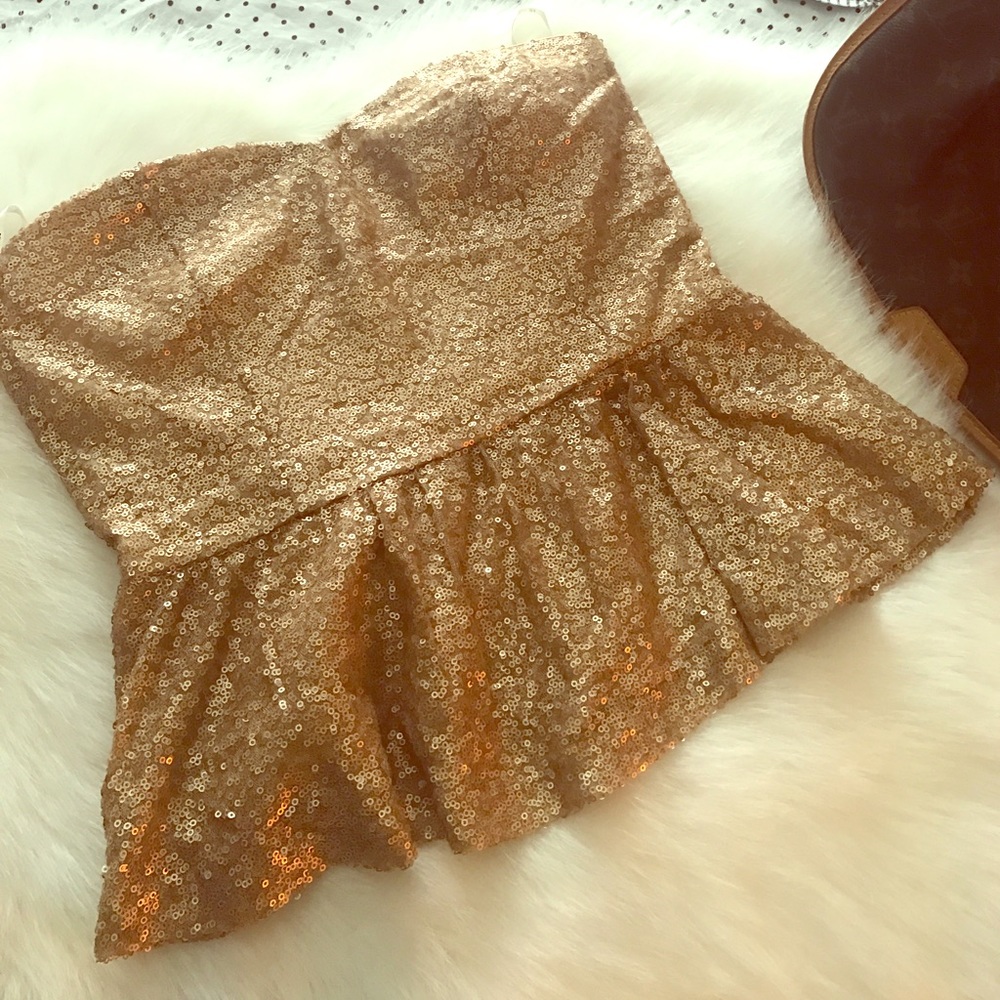 Sequin peplum size medium