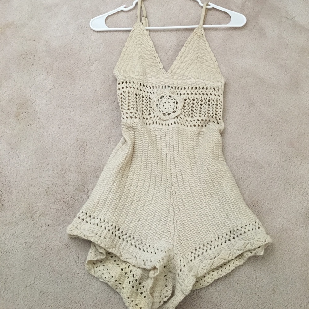Boutique, XS crochet romper