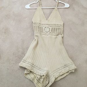 Boutique, XS crochet romper
