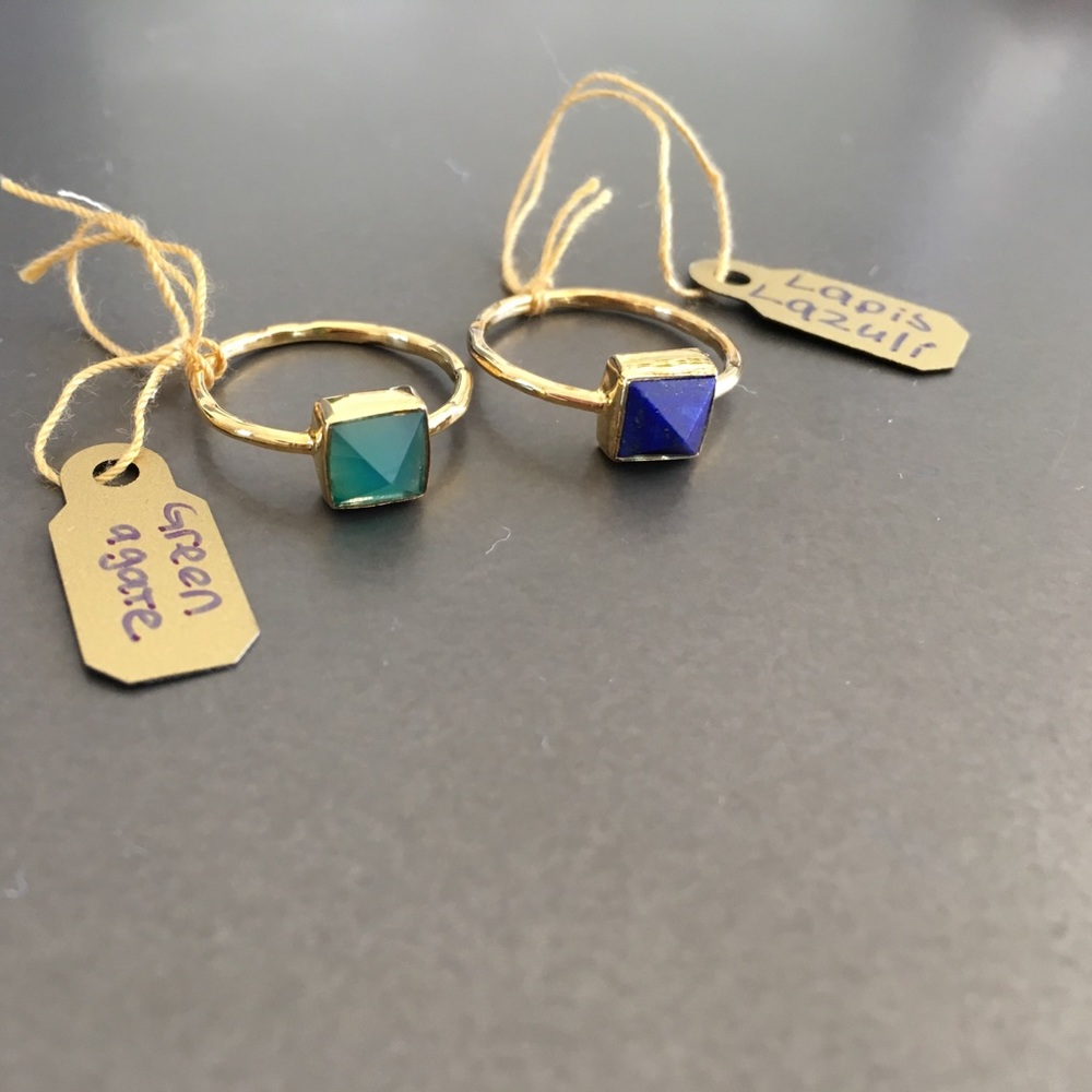 Gemstone rings size 7