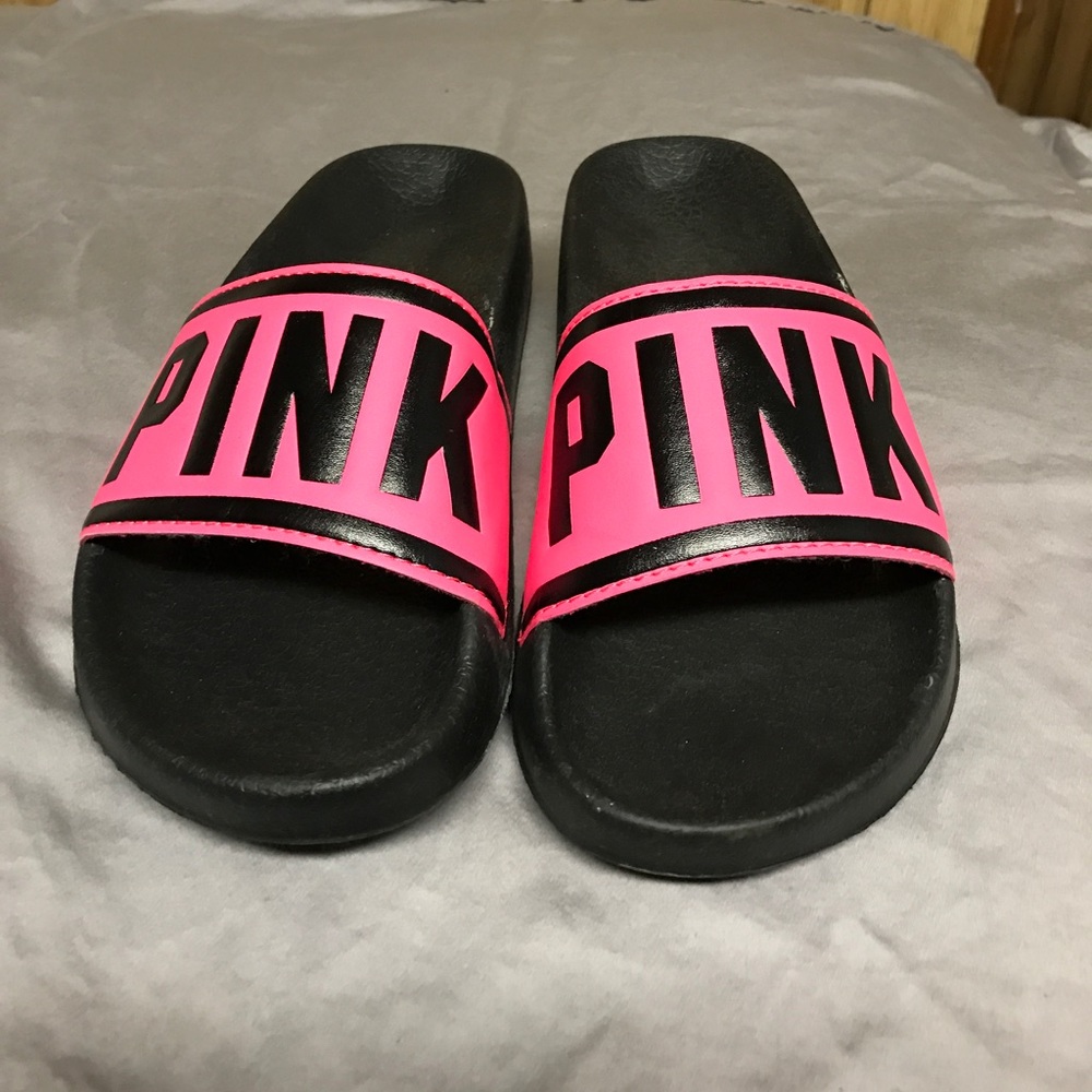 Pink and black PINK slides