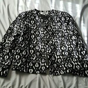 Black and white print jacket