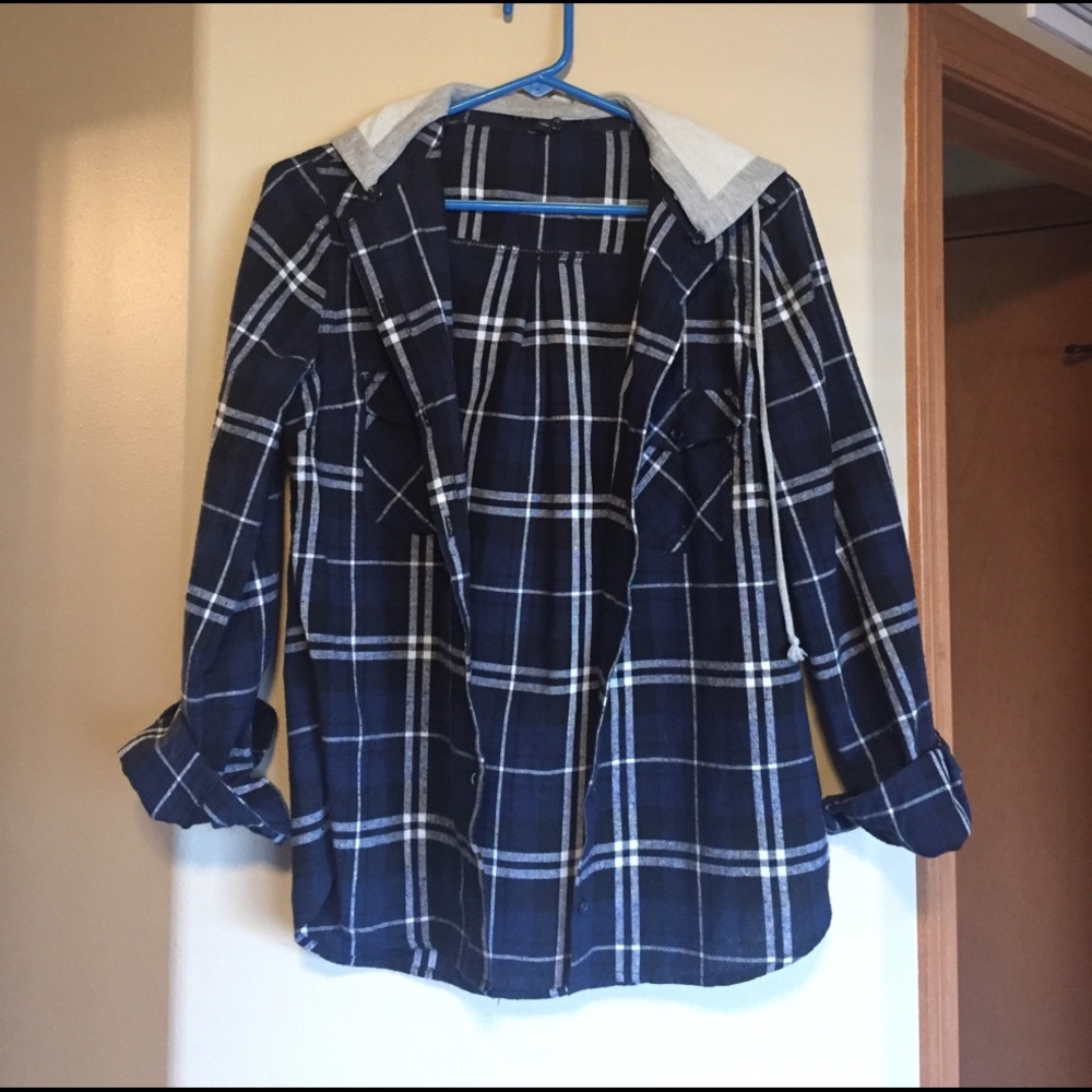 Hooded flannel