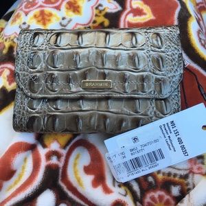 Brahmin Helena Pewter Leather Wallet