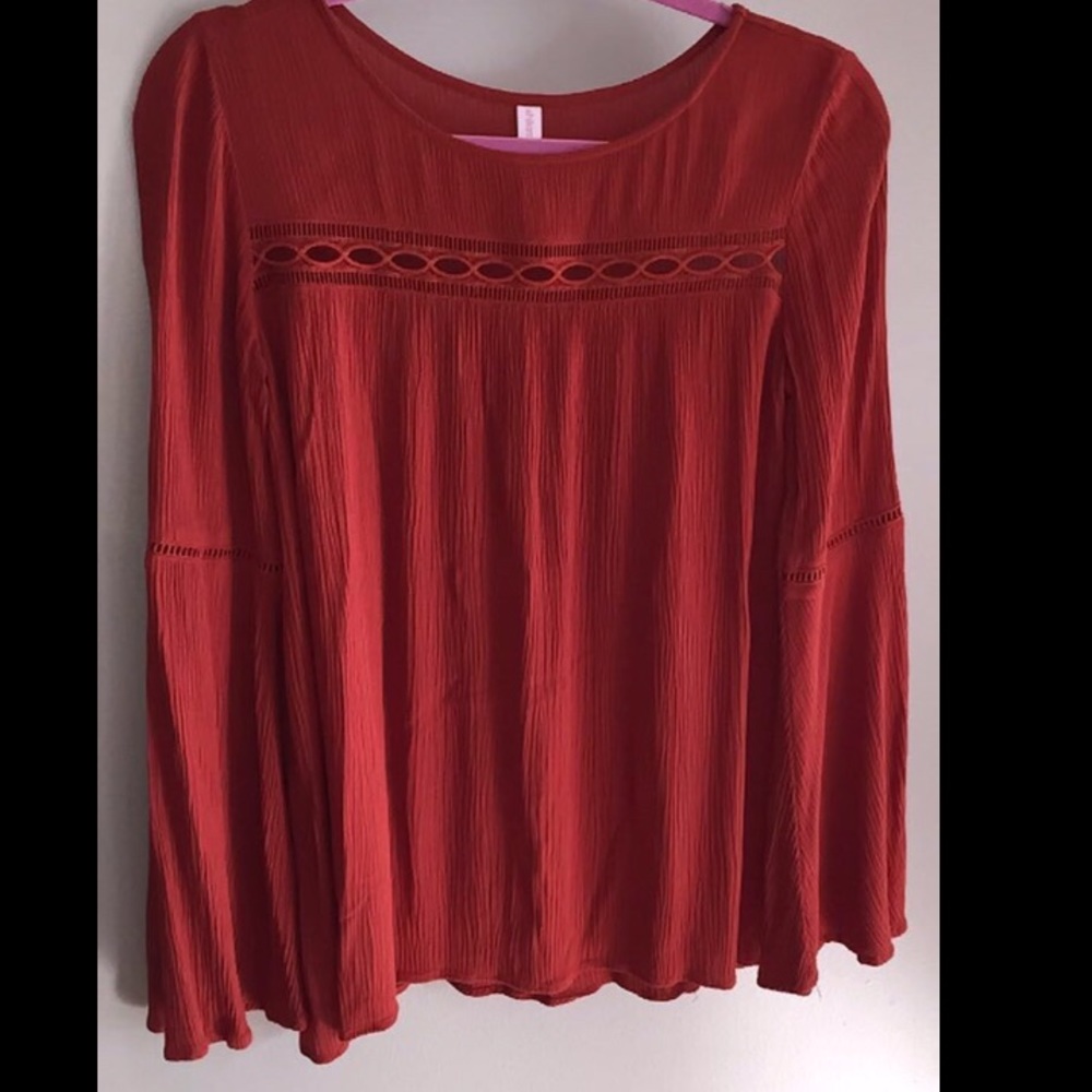Orange blouse