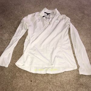 White under armour zip up