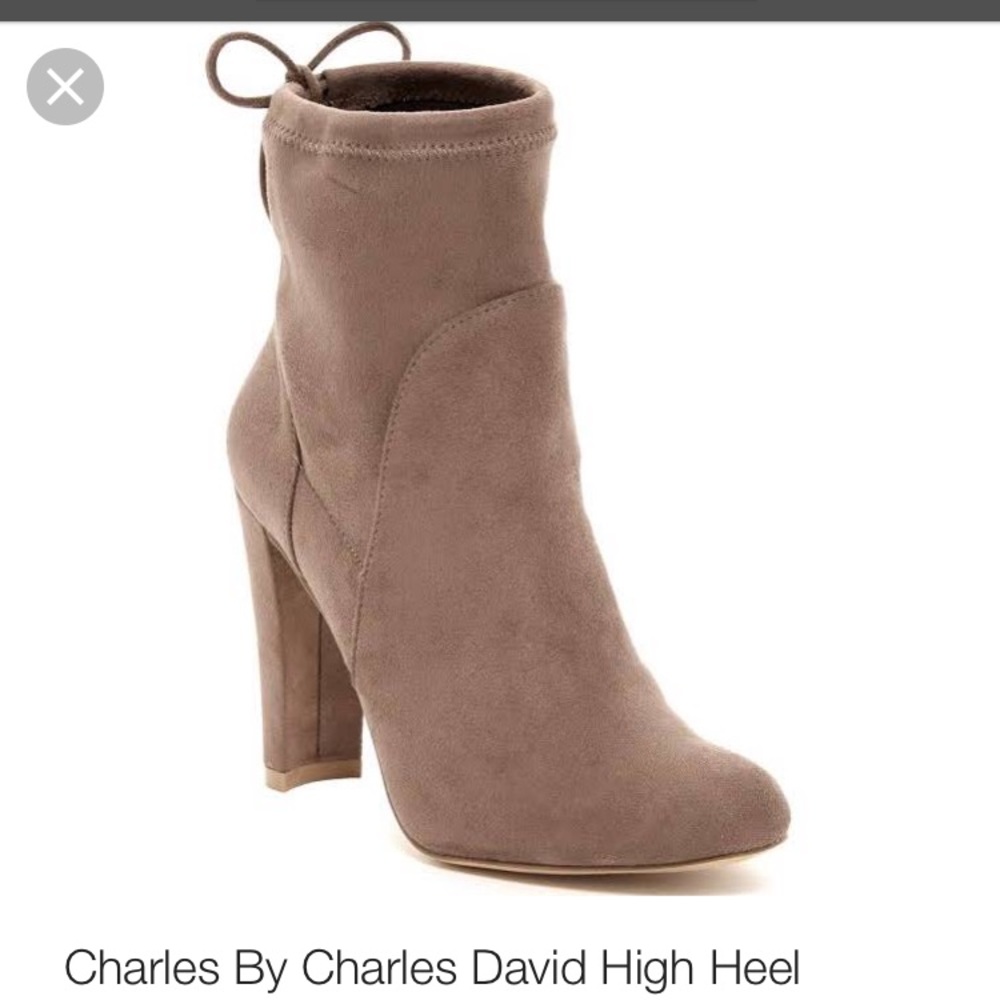 Charles by Charles David high heel suede bootie