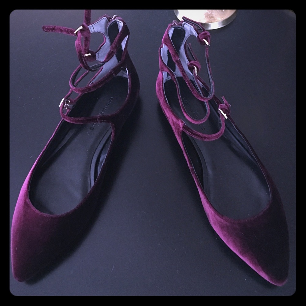 Velvet shoes