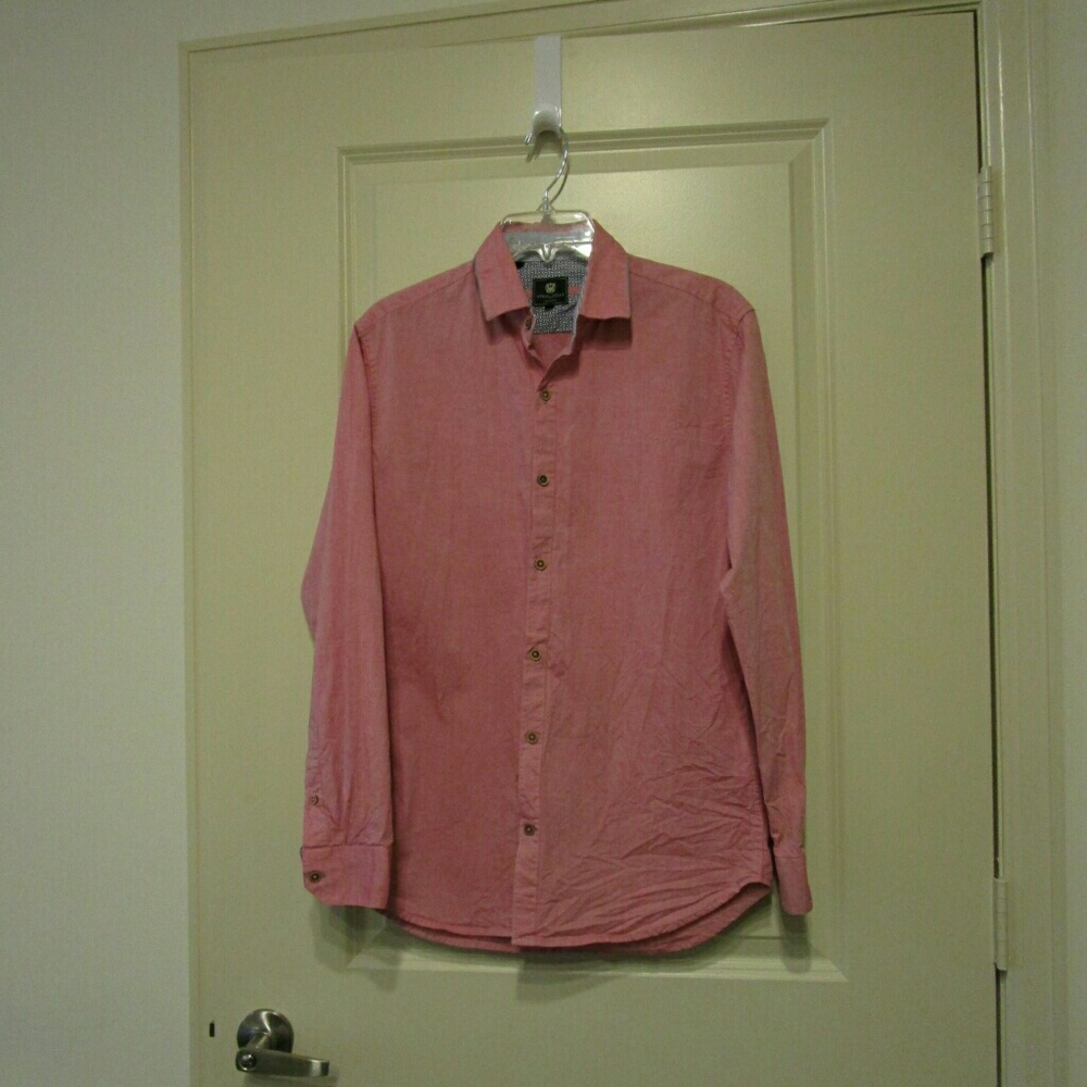 Light Red Long Sleeve Men's Shirt