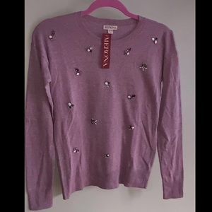 Purple jewel sweater